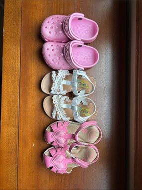 Toddler sandals All 7’s—Crocs, Stride Rite, Rachel’s Shoes